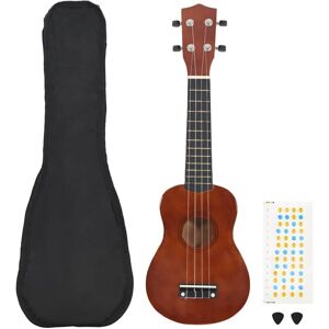 TORANA Juego De Ukelele Soprano Para Niños Con Funda Madera Oscura 23" TORANA Juego De Ukelele Soprano Para Niños Con Funda Madera Oscura 23"
