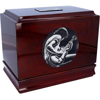 OEM Urna Funeraria De Caoba Con Grabado De Guitarra Urna Funeraria De Caoba Con Grabado De Guitarra OEM Urna Funeraria De Caoba Con Grabado De Guitarra Urna Funeraria De Caoba Con Grabado De Guitarra