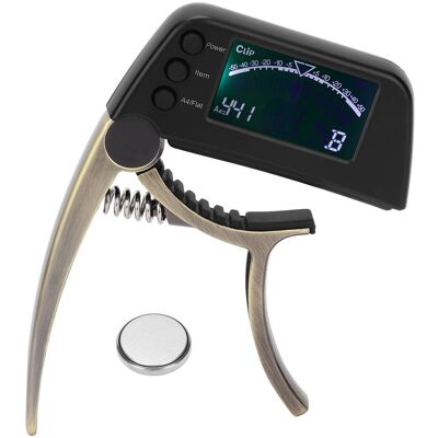 OEM Afinador De Guitarra Multifuncional 2 En 1 Con Pantalla Lcd Para Bajos, Guitarras Cromáticas, Eléctricas, Folk, Acústicas Y Guitarras Normales ( OEM Afinador De Guitarra Multifuncional 2 En 1 Con Pantalla Lcd Para Bajos, Guitarras Cromáticas, Eléctricas, Folk, Acústicas Y Guitarras Normales (