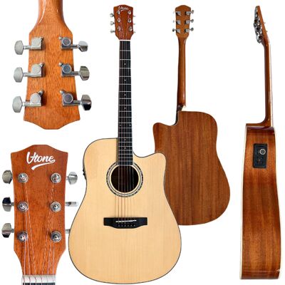 Behringer Guitarra Electroacústica V-tone Veag1 Ce Nt, 4/4, Dreadnought, Cutaway, Natural. Behringer Guitarra Electroacústica V-tone Veag1 Ce Nt, 4/4, Dreadnought, Cutaway, Natural.