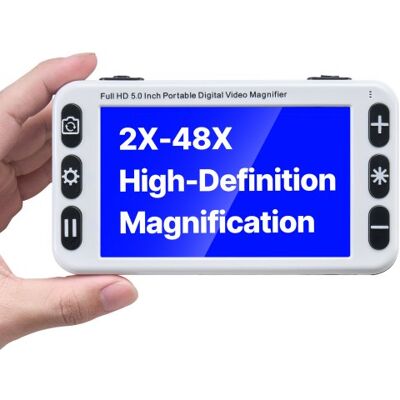 OEM Lupa Digital Portátil Electrónica De Vídeo Hd 12,7 Cm Para Modelos Bajos, Con Zoom 2x A 48x Con Lente Dual De 13 Mp Para Cerca Y Lejos, Modo De 26 Colores, Salida Av/hdmi Y Asa Plegable OEM Lupa Digital Portátil Electrónica De Vídeo Hd 12,7 Cm Para Modelos Bajos, Con Zoom 2x A 48x Con Lente Dual De 13 Mp Para Cerca Y Lejos, Modo De 26 Colores, Salida Av/hdmi Y Asa Plegable