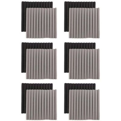 FOCTRO 12 Piezas De Placas De Espuma Acústica, Azulejos Wedge Studio, Acústicos, 2.5 × 30 × 30 Cm FOCTRO 12 Piezas De Placas De Espuma Acústica, Azulejos Wedge Studio, Acústicos, 2.5 × 30 × 30 Cm