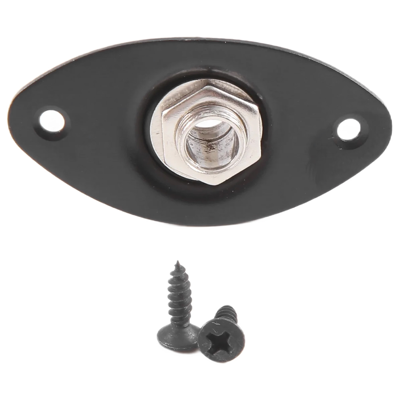 OEM Se Adapta A Tomas De Jack Ovaladas Y Placas De Sonido De Guitarra, Color Negro, Alta Calidad, 1 Pieza Por Paquete. OEM Se Adapta A Tomas De Jack Ovaladas Y Placas De Sonido De Guitarra, Color Negro, Alta Calidad, 1 Pieza Por Paquete.