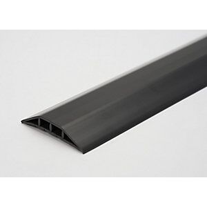 Canaleta de cables de plástico Kaiserkraft - 3m, 2 canales, negra - Canaletas para cables Canaleta de cables de plástico Kaiserkraft - 3m, 2 canales, negra - Canaletas para cables