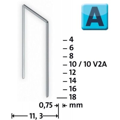 FP Grapas Tipode A 1000 Unidades Nr.53/10 V2a Novus FP Grapas Tipode A 1000 Unidades Nr.53/10 V2a Novus