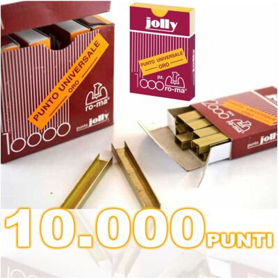 TRADE SHOP TRAESIO Trade Shop - Grapadora Master Grapas Puntas Oficina En Casa Jolly Gold Pcs. 10.000 - TRADE SHOP TRAESIO Trade Shop - Grapadora Master Grapas Puntas Oficina En Casa Jolly Gold Pcs. 10.000 -