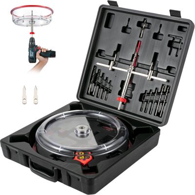 Mophorn - Kit De Cortador De Sierra Perforadora Agujeros Redondos Diámetro Ajustable 40-300 Mm Cortador De Sierra De Orificio Circular Acero Sierra De Perforación Con Recoge Polvo Para Techo Cemento Yes Mophorn - Kit De Cortador De Sierra Perforadora Agujeros Redondos Diámetro Ajustable 40-300 Mm Cortador De Sierra De Orificio Circular Acero Sierra De Perforación Con Recoge Polvo Para Techo Cemento Yes