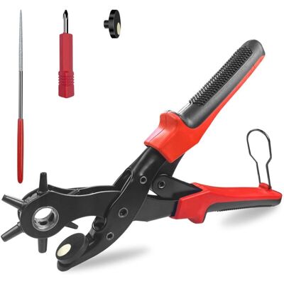 OEM Perforadora Redonda De 2 A 4,5 Mm Con 6 Tamaños De Perforación, Alicates Profesionales Giratorios Para Perforar Cinturones De Cuero Para Tarjetas, Correas De Reloj, Bolsos, Cartón Y Zapatos De Cuero P OEM Perforadora Redonda De 2 A 4,5 Mm Con 6 Tamaños De Perforación, Alicates Profesionales Giratorios Para Perforar Cinturones De Cuero Para Tarjetas, Correas De Reloj, Bolsos, Cartón Y Zapatos De Cuero P