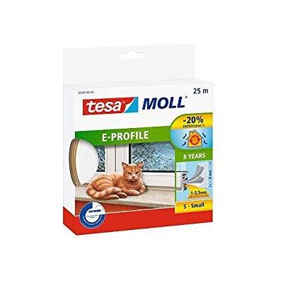 Tesa Perfil de sellado autoadhesivo E 100m Blanco Tesa Perfil de sellado autoadhesivo E 100m Blanco