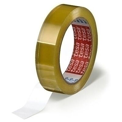 Cinta adhesiva transparente de PVC Tesa - 25mm x 66m - Resistente y ligera Cinta adhesiva transparente de PVC Tesa - 25mm x 66m - Resistente y ligera