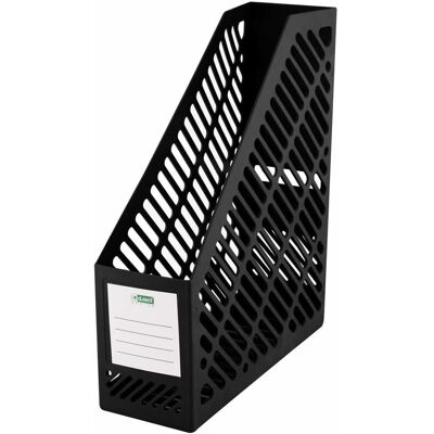 DPZO Revistero Negro De Plástico Resistente. Almacenamiento Vertical. Formato A4. 90 Mm De Ancho. Ideal Para Oficinas Modernas Y Ordenadas. DPZO Revistero Negro De Plástico Resistente. Almacenamiento Vertical. Formato A4. 90 Mm De Ancho. Ideal Para Oficinas Modernas Y Ordenadas.