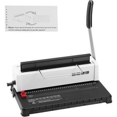 Mophorn - Encuadernadora En Espiral , Máquina Para Hacer Libros Manual, Perforadora De 34 Orificios Para 120 Hojas, Lomos Ajustables De 3/16' A 9/16', Compatible Con Tamaños Carta, A4 Y A5 Mophorn - Encuadernadora En Espiral , Máquina Para Hacer Libros Manual, Perforadora De 34 Orificios Para 120 Hojas, Lomos Ajustables De 3/16' A 9/16', Compatible Con Tamaños Carta, A4 Y A5