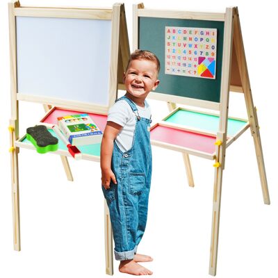 OEM Pizarra Magnética De Madera De Doble Cara Con Números Y Alfabeto Impresos En Imán. OEM Pizarra Magnética De Madera De Doble Cara Con Números Y Alfabeto Impresos En Imán.