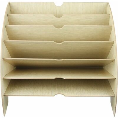 DPZO Bandeja De Madera Para Archivar, Clasificar Papeles, Almacenar Documentos De Oficina Para Papel A4, Revistas Y Otros Documentos (36,5 X 28 X 28 Cm) DPZO Bandeja De Madera Para Archivar, Clasificar Papeles, Almacenar Documentos De Oficina Para Papel A4, Revistas Y Otros Documentos (36,5 X 28 X 28 Cm)