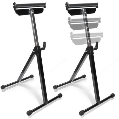 Randaco Soportes De Rodillo Pack De 2, Caballetes Ajustables 68,2–108 Cm, Rodillo De Apoyo 29,5 Cm, Soportes Plegables De Acero A3, Capacidad 60 Kg Por Pieza Randaco Soportes De Rodillo Pack De 2, Caballetes Ajustables 68,2–108 Cm, Rodillo De Apoyo 29,5 Cm, Soportes Plegables De Acero A3, Capacidad 60 Kg Por Pieza
