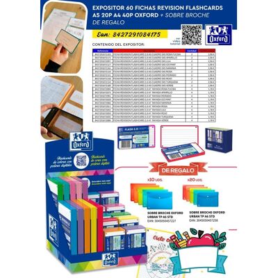 OXFORD Expositor 60 Fichas Revision Flaschards A5 20p A4 40p Oxfor OXFORD Expositor 60 Fichas Revision Flaschards A5 20p A4 40p Oxfor