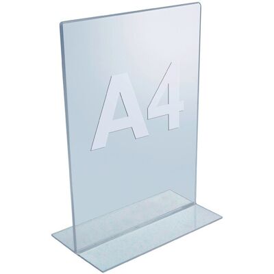 OEM Expositor De Mesa Din A4 Vertical Acrílico, Transparente, De Pie OEM Expositor De Mesa Din A4 Vertical Acrílico, Transparente, De Pie