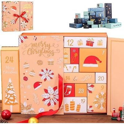 TREETALK Set Di 24 Scatoline Vuote Per Calendario Dell'avvento Fai-da-te – Conto Alla Rovescia Di 24 Giorni – Scatoline Incluse – Rosa TREETALK Set Di 24 Scatoline Vuote Per Calendario Dell'avvento Fai-da-te – Conto Alla Rovescia Di 24 Giorni – Scatoline Incluse – Rosa