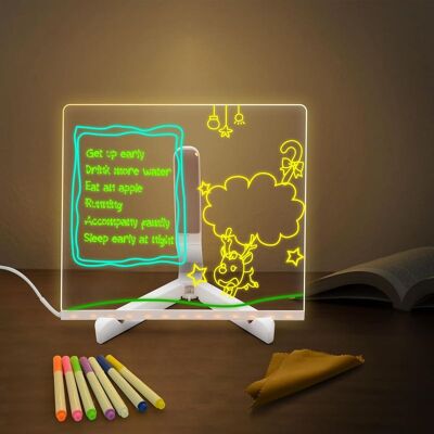 OEM Bloc De Notas Luminoso, Pizarra Led Con Bolígrafo/soporte De 7 Colores, Pizarra Acrílica De 20x20 Cm, Pizarra Acrílica Borrable En Seco, Bloc De Notas Iluminado Para Escritorio, Bloc De Notas Artístic OEM Bloc De Notas Luminoso, Pizarra Led Con Bolígrafo/soporte De 7 Colores, Pizarra Acrílica De 20x20 Cm, Pizarra Acrílica Borrable En Seco, Bloc De Notas Iluminado Para Escritorio, Bloc De Notas Artístic