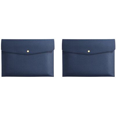 OEM Carpeta De Documentos De 2 Piezas, Portadocumentos A4 De Piel Sintética, Carpeta De Archivo, Funda Para Portafolio, Azul Oscuro OEM Carpeta De Documentos De 2 Piezas, Portadocumentos A4 De Piel Sintética, Carpeta De Archivo, Funda Para Portafolio, Azul Oscuro