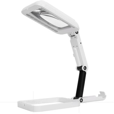 OEM Lupa De Lectura, Lupa Iluminada 2 En 1 Con 18 Luces Led, 3 Modos De Color, Lupa Con Soporte Ajustable, Lámpara De Aumento Estética Para Relojería, Pasatiempos, Manualidades, Monedas Y Sellos - Crezuo OEM Lupa De Lectura, Lupa Iluminada 2 En 1 Con 18 Luces Led, 3 Modos De Color, Lupa Con Soporte Ajustable, Lámpara De Aumento Estética Para Relojería, Pasatiempos, Manualidades, Monedas Y Sellos - Crezuo