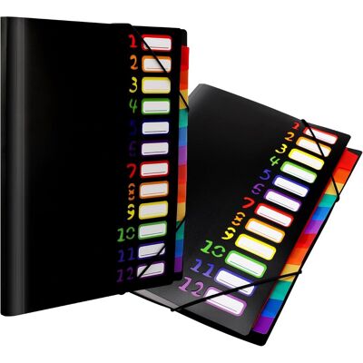 OEM Carpeta De Archivo A4 De 2 Piezas Con 12 Compartimentos, Organizador De Archivos De Plástico Transparente, Portadocumentos Impermeable Para La Escuela, El Hogar Y Los Viajes. OEM Carpeta De Archivo A4 De 2 Piezas Con 12 Compartimentos, Organizador De Archivos De Plástico Transparente, Portadocumentos Impermeable Para La Escuela, El Hogar Y Los Viajes.