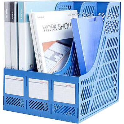 OEM Armario De Oficina, 2 Piezas, Caja De Almacenamiento De Plástico, Portadocumentos, Organizador De Escritorio, Caja Clasificadora, Revistero, Carpeta Para Organizar Papeles (3 Compartimentos) - Crezuo OEM Armario De Oficina, 2 Piezas, Caja De Almacenamiento De Plástico, Portadocumentos, Organizador De Escritorio, Caja Clasificadora, Revistero, Carpeta Para Organizar Papeles (3 Compartimentos) - Crezuo