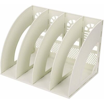 OEM Organizador De Oficina, Mesa De Plástico, 4 Compartimentos, Revistero Diy, Bandeja Para Revistas, Soporte Para Papel A4, Carpetas De Documentos, Revistas, Cuadernos, Estuches De Cd - Crezuo OEM Organizador De Oficina, Mesa De Plástico, 4 Compartimentos, Revistero Diy, Bandeja Para Revistas, Soporte Para Papel A4, Carpetas De Documentos, Revistas, Cuadernos, Estuches De Cd - Crezuo