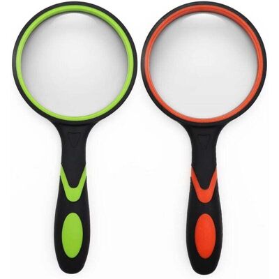 DPZO Se Trata De Un Juego De Dos Lupas Portátiles Con Un Diámetro De 75 Mm Y Un Aumento De 10x, Fabricadas En Goma, Adecuadas Para La Lectura Por Niños Y Ancianos, Así Como Para El Ocio Y La Investigación DPZO Se Trata De Un Juego De Dos Lupas Portátiles Con Un Diámetro De 75 Mm Y Un Aumento De 10x, Fabricadas En Goma, Adecuadas Para La Lectura Por Niños Y Ancianos, Así Como Para El Ocio Y La Investigación