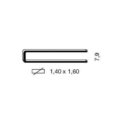 As Cuatro - Grapas 14X50Mm Acero - Para LU16/851/864 - Grapas para Grapadora Neumática As Cuatro - Grapas 14X50Mm Acero - Para LU16/851/864 - Grapas para Grapadora Neumática