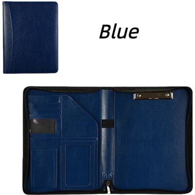 OEM Carpeta De Escritura A4 Con Cremallera, Carpeta De Escritura A4 Con Portapapeles, Bloc De Notas, Carpeta De Piel Sintética, Azul (solo Carpetas) OEM Carpeta De Escritura A4 Con Cremallera, Carpeta De Escritura A4 Con Portapapeles, Bloc De Notas, Carpeta De Piel Sintética, Azul (solo Carpetas)