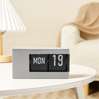OEM Reloj Plegable Decorativo, Calendario Perpetuo, Diseño Minimalista, Acero Pvc Color Plata. OEM Reloj Plegable Decorativo, Calendario Perpetuo, Diseño Minimalista, Acero Pvc Color Plata.