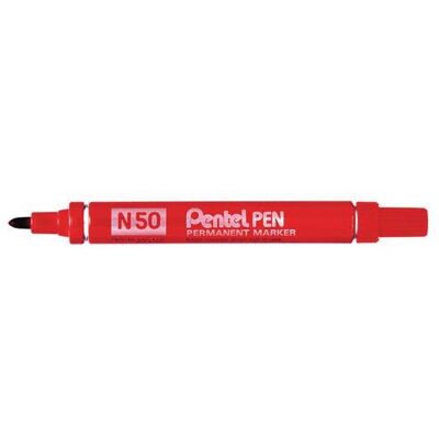 Pentel N 50 Marcador Permanente Punta Redonda Rojo 12 Pieza(s) Pentel N 50 Marcador Permanente Punta Redonda Rojo 12 Pieza(s)