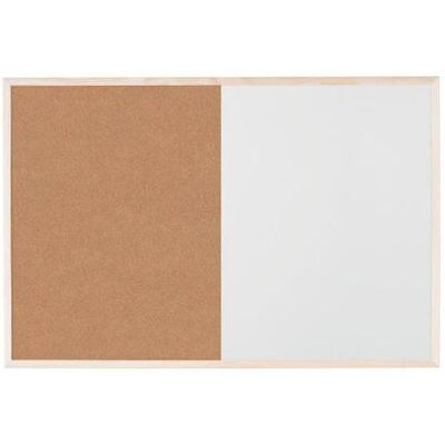 Bi-office Mx07106010 Pizarrón Blanco 900 X 600 Mm Lacquered Steel/cork Magnético Bi-office Mx07106010 Pizarrón Blanco 900 X 600 Mm Lacquered Steel/cork Magnético