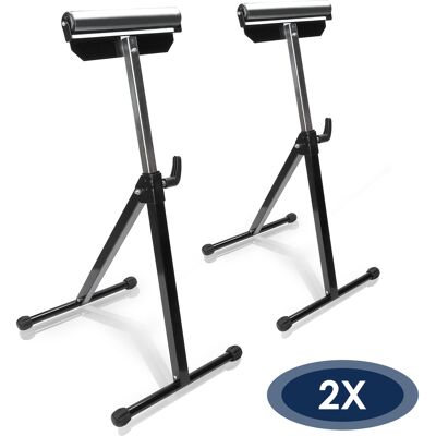 Wolketon Soportes De Rodillo Pack De 2, Caballetes Ajustables 68,2–108 Cm, Rodillo De Apoyo 29,5 Cm, Soportes Plegables De Acero A3, Capacidad 60 Kg Por Pieza Wolketon Soportes De Rodillo Pack De 2, Caballetes Ajustables 68,2–108 Cm, Rodillo De Apoyo 29,5 Cm, Soportes Plegables De Acero A3, Capacidad 60 Kg Por Pieza