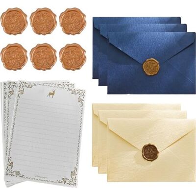 OEM Papel De Papelería Vintage, 6 Sobres Kraft, 6 Pegatinas Autoadhesivas De Estilo Antiguo Con Sello De Cera Y Líneas, Para Invitaciones, Cartas De Amor, Sobres Kraft, Papel Pergamino. OEM Papel De Papelería Vintage, 6 Sobres Kraft, 6 Pegatinas Autoadhesivas De Estilo Antiguo Con Sello De Cera Y Líneas, Para Invitaciones, Cartas De Amor, Sobres Kraft, Papel Pergamino.