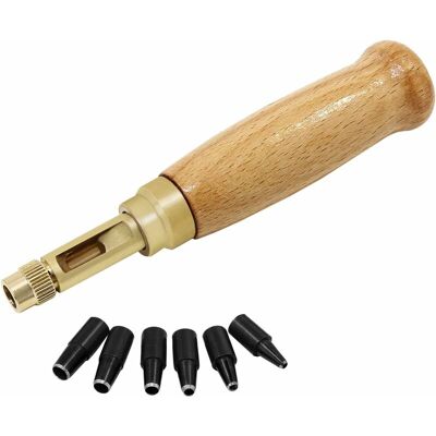 DPZO Perforadora Hexagonal Para Tornillos De Cuero De Coche, Tamaños De 1,5 A 4 Mm, Perforadora Intercambiable Para Coser Cuero Y Papel. DPZO Perforadora Hexagonal Para Tornillos De Cuero De Coche, Tamaños De 1,5 A 4 Mm, Perforadora Intercambiable Para Coser Cuero Y Papel.