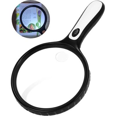 FOCTRO Lupa De Lectura De Gran Formato Para Niños E Investigadores - Lupa De Lectura Con Aumento De 30x - Alta Nitidez Y Peso Ligero - 146 Mm - Lupa De Lectura FOCTRO Lupa De Lectura De Gran Formato Para Niños E Investigadores - Lupa De Lectura Con Aumento De 30x - Alta Nitidez Y Peso Ligero - 146 Mm - Lupa De Lectura