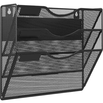 ZVD Revistero De Pared De Metal Ensamblado De 3 Compartimentos, Soporte Para Documentos Colgante, Organizador De Escritorio Colgante, Bandeja De Almacenamiento, Organizador De Papel, Cesta De Correo De Pa ZVD Revistero De Pared De Metal Ensamblado De 3 Compartimentos, Soporte Para Documentos Colgante, Organizador De Escritorio Colgante, Bandeja De Almacenamiento, Organizador De Papel, Cesta De Correo De Pa
