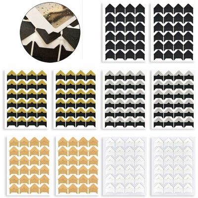 DPZO Pegatinas Autoadhesivas Para Esquinas De Fotos, Álbumes De Fotos, Diarios De Viaje, Libros De Recuerdos O Productos Lácteos (240 Piezas Multicolores) DPZO Pegatinas Autoadhesivas Para Esquinas De Fotos, Álbumes De Fotos, Diarios De Viaje, Libros De Recuerdos O Productos Lácteos (240 Piezas Multicolores)