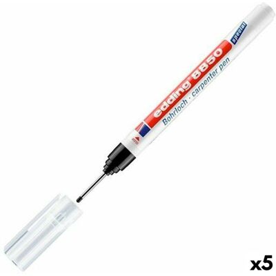 Edding Marcador Permanente Para Taladros 8850 Negro -5ud- Edding Marcador Permanente Para Taladros 8850 Negro -5ud-