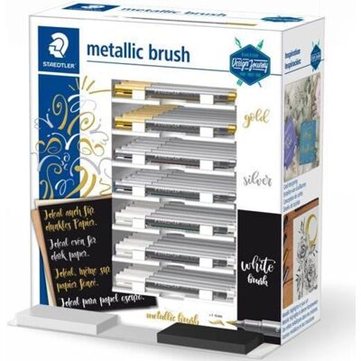Staedtler Expositor De Sobremesa Rotuladores Metálicos Punta Pincel 1-6mm C/surtidos Staedtler Expositor De Sobremesa Rotuladores Metálicos Punta Pincel 1-6mm C/surtidos