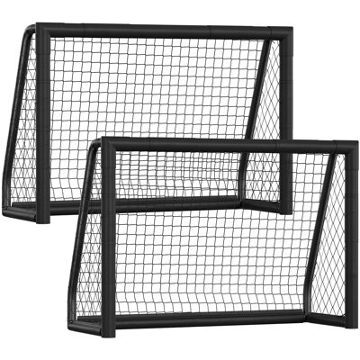 Wolketon 2x Porterías De Fútbol, Estructura De Acero Galvanizado, 180x60x120 Cm, Para Niños Y Adultos, Para Entrenamientos Y Partidos Al Aire Libre Wolketon 2x Porterías De Fútbol, Estructura De Acero Galvanizado, 180x60x120 Cm, Para Niños Y Adultos, Para Entrenamientos Y Partidos Al Aire Libre