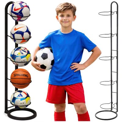 OEM Soporte Metálico Para 5 Balones, Organizador, Balones De Fútbol, Balones De Baloncesto, Gimnasio, Dom Fit OEM Soporte Metálico Para 5 Balones, Organizador, Balones De Fútbol, Balones De Baloncesto, Gimnasio, Dom Fit