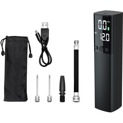OEM Bomba De Aire Eléctrica Portátil Con Pantalla Lcd Y Luz Led, 12 Psi, Para Balones De Baloncesto, Fútbol Y Voleibol (12 Psi). OEM Bomba De Aire Eléctrica Portátil Con Pantalla Lcd Y Luz Led, 12 Psi, Para Balones De Baloncesto, Fútbol Y Voleibol (12 Psi).