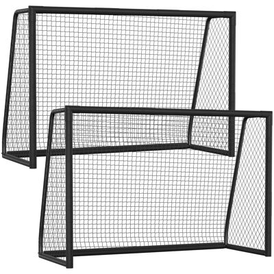 Wolketon 2x Porterías De Fútbol, Estructura De Acero Galvanizado, 300x200x120 Cm, Para Niños Y Adultos, Para Entrenamientos Y Partidos Al Aire Libre Wolketon 2x Porterías De Fútbol, Estructura De Acero Galvanizado, 300x200x120 Cm, Para Niños Y Adultos, Para Entrenamientos Y Partidos Al Aire Libre