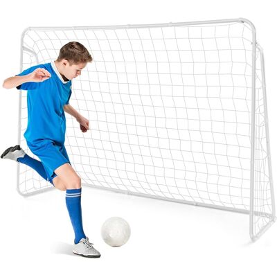 Costway Portería De Fútbol, Porterias De Futbol Para Jardin 216 X 152 X 76 Cm, Porteria Futbol Niños, Marco Metal Y 4 Estacas Pare Suelo Costway Portería De Fútbol, Porterias De Futbol Para Jardin 216 X 152 X 76 Cm, Porteria Futbol Niños, Marco Metal Y 4 Estacas Pare Suelo