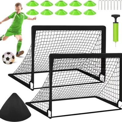 OEM Juego De 2 Porterías De Fútbol Infantiles Para Exteriores, 1,2 X 0,9 M, Portería De Fútbol Infantil Para Exteriores Con Bolsa De Transporte. OEM Juego De 2 Porterías De Fútbol Infantiles Para Exteriores, 1,2 X 0,9 M, Portería De Fútbol Infantil Para Exteriores Con Bolsa De Transporte.