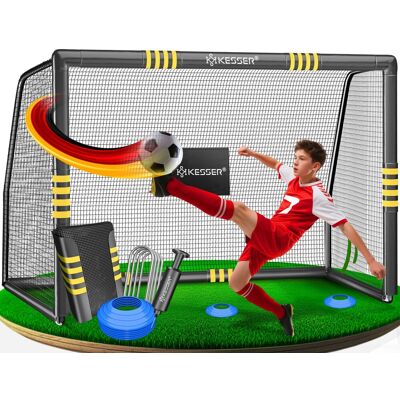Kesser® Portería Fútbol Jardín - 180 Cm, Antracita, Sin Objetivo Kesser® Portería Fútbol Jardín - 180 Cm, Antracita, Sin Objetivo