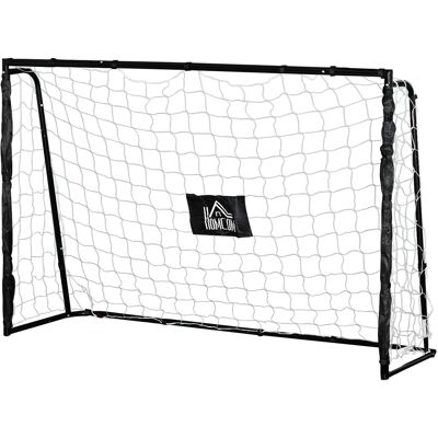 JHY DESIGN Portería De Fútbol Con Estructura Metálica Y Red De Pe Negra. JHY DESIGN Portería De Fútbol Con Estructura Metálica Y Red De Pe Negra.